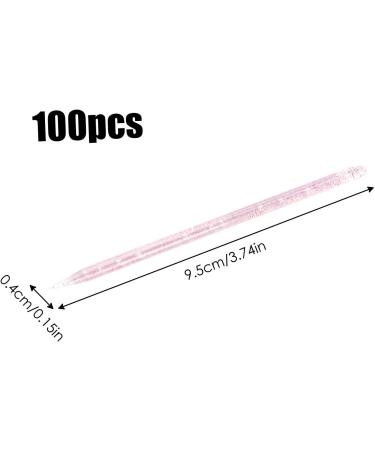 Glass Cuticle Pusher 100 Disposablee Cuticle Pusher Tool Ended Manicure Cuticle Stick With Double Head Cuticle Remover Manicure Glass Nail Files For Natural Nails Cuticles Care - Buy Online on GoSupps.com