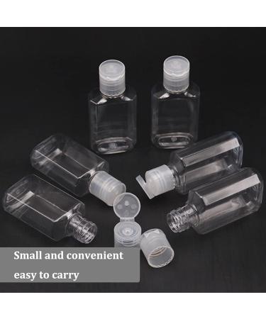 40 Pack 2 Oz Refillable Hand Sanitizer Bottles with Flip Cap - Clear Portable Containers for Shampoo, Soap, Toner & Lotion - Buy Online on GoSupps.com
