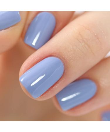 Lanature Water-Based Nail Polish - Pastel Violet Blue | Vegan & Peel-Off - Forget-Me-Not 10ml - Buy Online on GoSupps.com