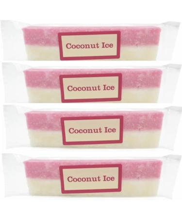 Delight in Tropical Bliss with Coconut Ice Bars - Four Pack (130g Each) of Exquisite Sweetness!