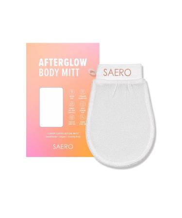 SAERO Korean Exfoliating Mitts Microdermabrasion at Home Exfoliating Gloves Visibly Lift Away Dead Skin  Great for Spray Tan Removal or Keratosis Pilaris  Made of 100% Viscose Fiber 1 Piece
