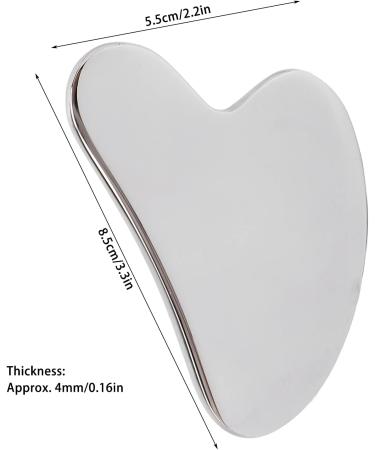 Gua Sha Scraping Massager | Multifunctional Stainless Steel Facial Tool for Lifting & Firming - Buy Online on GoSupps.com