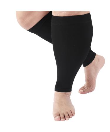 Calf Compression Sleeves for Men & Women | Comfortable Shin Splint Relief & Support | Plus Size Circulation Recovery | Varicose Veins & Pain Relief - Buy Online on GoSupps.com