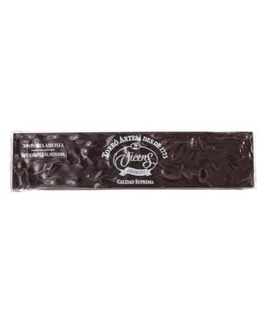 VICENS AGRAMUNT Chocolate nougat Bitter with special elongated almonds 300 Gr