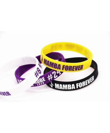 AVEC JOIE RIP Memorial Basketball Silicone Bracelets - Set of 6 Teens and Adults Rubber Wristbands in Six Colors - Buy Online on GoSupps.com