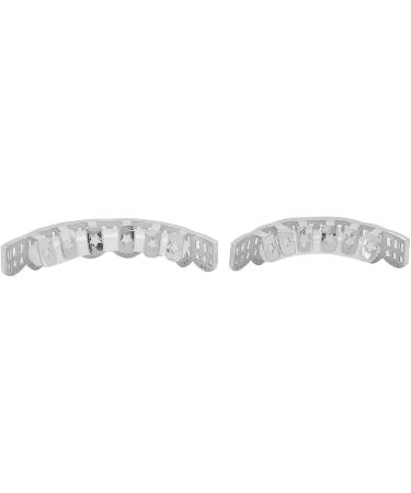Shop Premium Diamond Grillz Braces | Hip Hop Teeth Grill Set - Silver Bling for Parties & Festivals - Buy Online on GoSupps.com