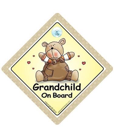 Grandchild on Board Car Sign Grandchild on Board Baby On Board Baby on Board Car Sign Unisex Baby on Board Brown Bear Car Sign Baby Sign Car Sign Baby On Board Baby Car Sign Bumper Sticker Grandchildren Car Sign