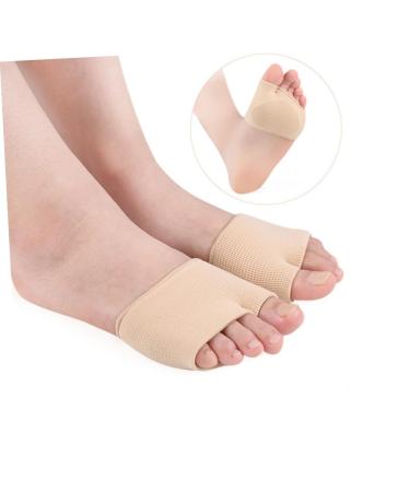 FOMIYES 2 Toe Socks for Ladies - High Heel Footpads & Neuroma Relief | Comfortable Metatarsal Sleeve & Absorbent Half Feet Socks - Size 41-46 Beige - Buy Online on GoSupps.com