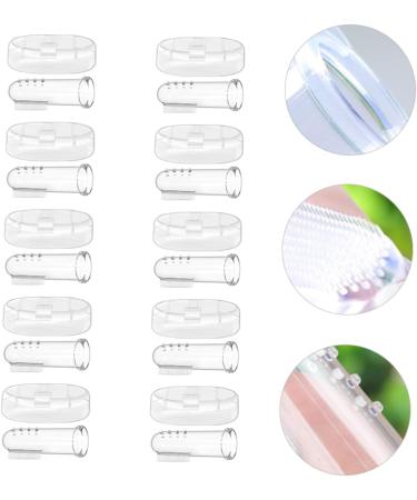 Fomiyes 10 Sets Fingerbrush for Babies - Fingerling Mouth Cleaning & Massage Device - Portable Baby Toothbrush - Ideal Travel Set - 1 Transparent Pack - Buy Online on GoSupps.com