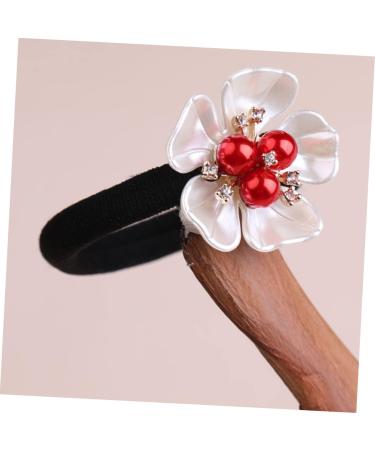 FOMIYES hair accessories hair rope hair ties for women pearl hair tie Premium Hair Scrunchies Multi- scarves for women Petal Hair Tie the flowers Synthetic Shell Flower Resin ponytail Miss - Buy Online on GoSupps.com