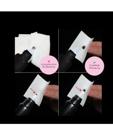 Aura Monaco Eyelash Glue Cleaning Cloths - 200 Hygienic Wipes for Lash Extensions & Adhesive Disposal - Best Eyelash Glue Pads & Towels - Buy Online on GoSupps.com