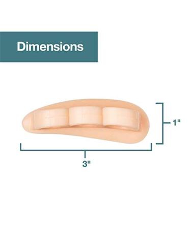 Toe Separator Silicone - Hallux Valgus Correction & Spreader - 2 Pairs for Comfortable Relief - Buy Online on GoSupps.com
