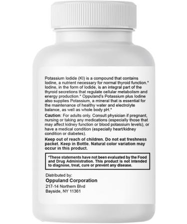 Oppuland Potassium Plus Iodine-Nutrition for Healthy Thyroid Function-180 Tablets - Buy Online on GoSupps.com