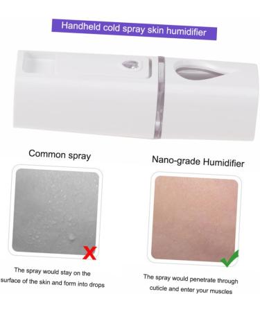 Ipetboom 2 Pcs Portable Humidifiers Rechargeable Facial Sprayer Mist Sprayer Spray Meter Steamboat Face 10.5*3cmx2pcs Whitex2pcs - Buy Online on GoSupps.com