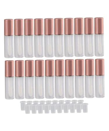 Lip gloss tube lip gloss tube empty lip gloss container refill tube container for lipstick balm/cosmetic samples DIY cosmetics (rose) 20 pieces