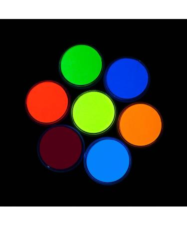 Bowitzki 30g Professional Face Paint Body Paint Water Based Face painting Makeup Safe for Kids and Adults Split Cake Single Color Halloween Christmas (Neon Blue) - Buy Online on GoSupps.com