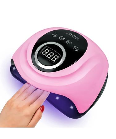 248W UV LED Nail Lamp LED Gel Light for Nails Gel Polish with 60 LED Beads Nail Light 4 Timer Auto Sensor LCD Touch Screen UV Nail Lamp Professional UV Light Nail Dryer for Salon Home Use