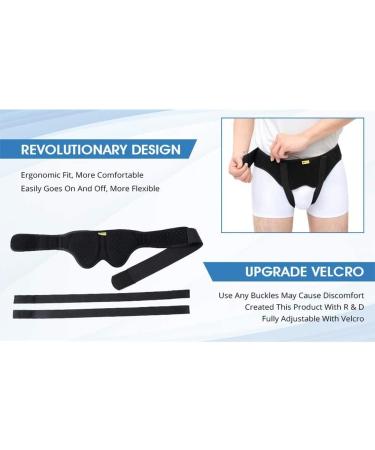 Samnuerly Adjustable Inguinal Hernia Belts for Men | Everyday Medical Support Strap for Left & Right Side Hernia Protection - Buy Online on GoSupps.com