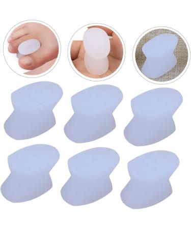 8pcs Toe Separator & Nail Protector Set | Big Toe Night Splint & Yoga Separator | Bunion Guard & Orthotic Foot Support | White Sebs Gel Material - Buy Online on GoSupps.com