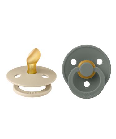 BIBS COLOUR Anatomical Schnuller 2 Pack BPA-Free Dummy-Schnuller jaw-friendly form.Natural rubber/latex made in Denmark size 1 (0-6 months) vanilla/pine 0-6 months (2-pack) vanilla/pine - Buy Online on GoSupps.com