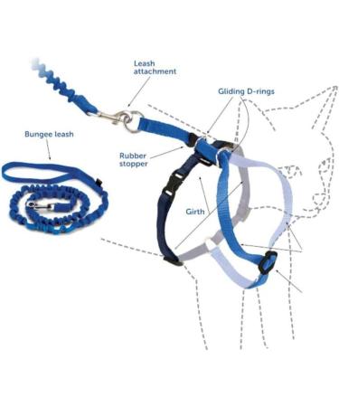 Buy PetSafe Come with Me Kitty Harness & Bungee Leash for Cats - Small Red/Cranberry | International Shipping Available - Buy Online on GoSupps.com