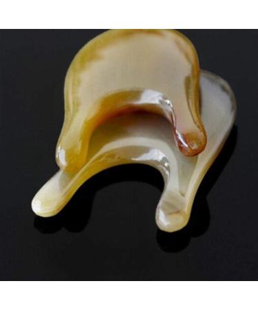 SH-CHEN White Buffalo Horn Plate Scraping Board Body General Shaving Artifact Female Meridian Lymphatic Detoxification U Line Eye Acupuncture Scraping Fine Texture Accessories - Buy Online on GoSupps.com