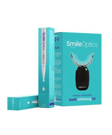 Smile Optics Pure Whitening Bundle - LED Teeth Whitening Kit with Whitening 2ml Gel Pen Effective Teeth Whitening Solution Includes Teeth Whitening Pen Professional Whitening Pen Set