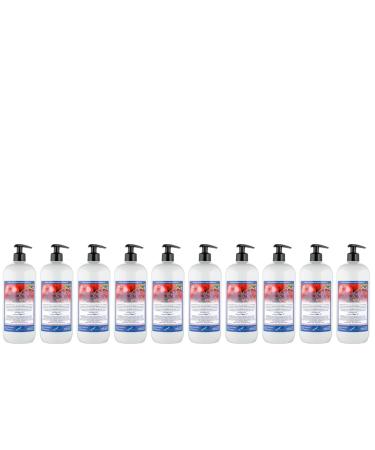 Claudius Showergel Pomegranate 10 x 1 liter with 10 pumps white