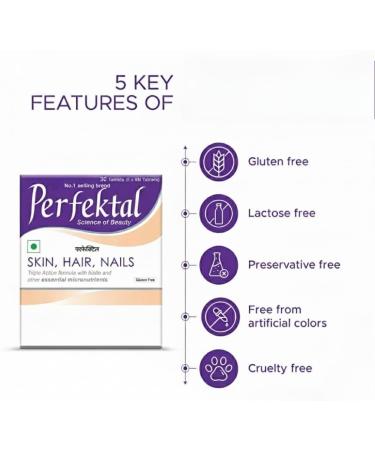 Hair Skin Nail Supplement Triple Action Formula enriched with Biotin Zinc Selenium Grape Seed Extract for Healthy Skin Hair and Nails | Gluten Free Vegetarian Tablets(Pack of 1) - Buy Online on GoSupps.com