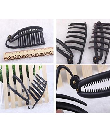 3PCS Black Hair Clip Volume Inserts Styling Set for Women & Girls - DIY Bun Maker Comb French Twist Styling Tool - Buy Online on GoSupps.com
