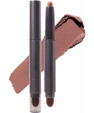 Eyeshadow Stick | Neutral and Brown Metallic Eyeshadow Stick Longwear Smudge-Proof Eyeshadow Cream Eye Shadow Pencil Crayon Brightener Makeup Generic 04#powder Color - Buy Online on GoSupps.com