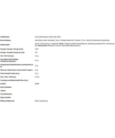Venco Coins (Munten) Liquorice Drop 225 g (7.9 oz) 1 Bag - Buy Online on GoSupps.com