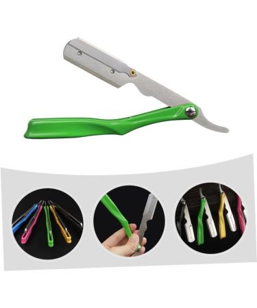 Angoily 5ST Manual Razor Blade Holder | Disposable Hairdresser Razor for Eyebrow Trimming | Stainless Steel Household Product - International Shipping Available - Buy Online on GoSupps.com