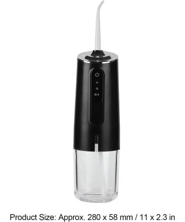 240ml Portable Oral Irrigator - Cordless Rechargeable Water Flosser with 3 modes | USB Waterproof Dental Floss Cleaner (Black) - International Shipping Available - Buy Online on GoSupps.com