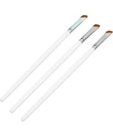Ultra Thin Angled Brush Pack of 3 Easy Control Accurate Painting Comfortable Grip Suitable for Experts or Beginners Nylon Brush Skin Friendly - Buy Online on GoSupps.com