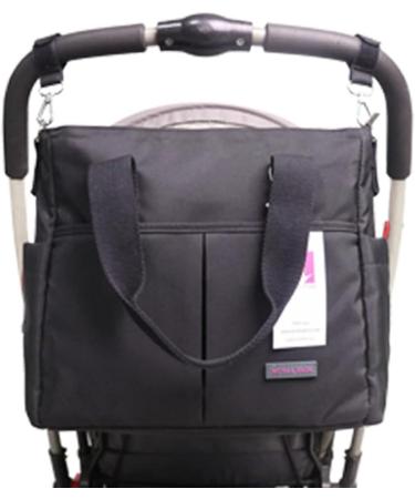 ROYAL FAIR Grey Nappy Changing Bag for Mom and Dad | Portable Diaper Bag with Pram Clips | Maternity Travel Tote Bag - 40x28x12.8 CM - Buy Online on GoSupps.com