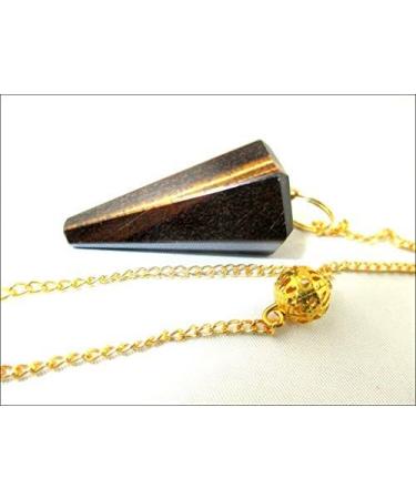 Jet International Tiger Eye Chakra Pendulum - Handmade Antique Healing Reiki Wand | Unique Cone-Shaped Design - Buy Online on GoSupps.com