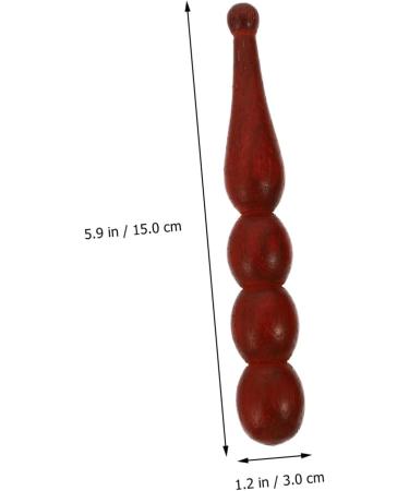 Partykindom 2-St Pearl Massage Stick | Calf Pain Relief | Thai Massage Tool | Wooden Fragrant Red Pear Manual Massage Device - Buy Online on GoSupps.com