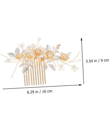 Didiseaon 2 Sets Hair Accessories Flower Decor Rhinestone Hair Clip Bridal Hair Clip Rhinestone Wedding Hair Comb Bridal Headpieces for Wedding Wig Combs Zinc Alloy Flower Head Women's Pearl - Buy Online on GoSupps.com