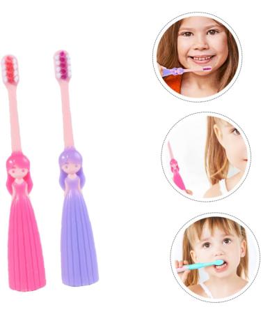 Doitool Children's Toothbrush Set - Ergonomic Manual Nylon Toothbrushes for Kids | 4 Pack Disposable Brightening Tooth Cleaning Tools - Buy Online on GoSupps.com