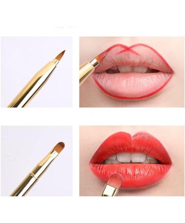 1PC Gold Retractable Lip Makeup Brushes Lip Brush Applicators Double-Ended Retractable Lipstick Brush with Cap for Girls Women Makeup Tool Accessories - Buy Online on GoSupps.com