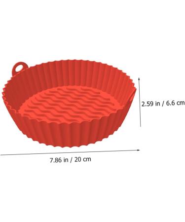 LABRIMP 2pcs Fryer Pan Silicone Baking Pans Air Fryer Rotisserie Airfryer Basket for Oven Non Stick Supplies - Buy Online on GoSupps.com