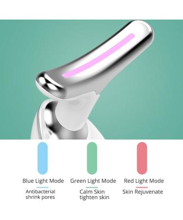 Plawee White Beauty Device Plastic Beauty Device Electric Microcurrent Wrinkle Remover LED Photon Face Beauty Device for Woman - Buy Online on GoSupps.com