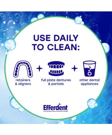 Efferdent Retainer & Denture Cleaning Tablets - Minty Fresh 90 Count (Pack of 2) - Buy Online on GoSupps.com