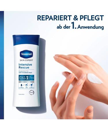 Vaseline Body Lotion Intensive Rescue 200ml - Dermatologically Approved for Very Dry Skin | International Shipping - Buy Online on GoSupps.com