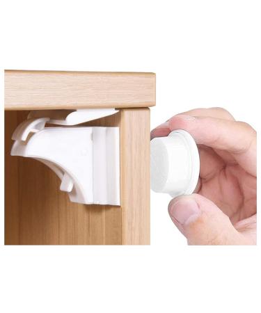 Norjews Child Safety Magnetic Cupboard Locks 20 Locks & 3 Keys - Baby Safety Proofing Cupboard Catches and Locks No Screws or Drilling Easy Install in Seconds Protect Kids & Baby Proof Your Home 20 Count (Pack of 1)