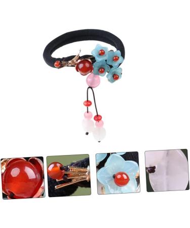 minkissy 1pc Vintage Hair Tie Hanfu Hair Accessories Chinese Hair Accessories Decorative Hair Ties Bead Hair Ties Pearl Hair Cosplay Hair Accessorie Agate Hair Rope Lady Hair Bands Headgear - Buy Online on GoSupps.com