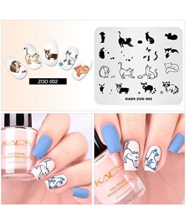 KADS Stamping Plates Animal Cute Manicure Template - Nail Art Image Stamp Tool - Buy Online on GoSupps.com
