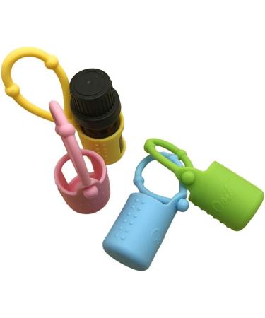 Silicone Roller Bottle 5ml for Essential Oils | Travel Cover & Carrying Bag | Portable Essential Oil Holder with Hanging Rope | Buy Now! - Buy Online on GoSupps.com