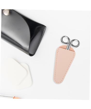 WOONEKY Set of 4 Manicure Scissors Protective Cover Tool Cover for Nail Clippers Cuticle Nipper Cover Nail Scissors Cover Cuticle Tweezers Dead Cuticle Scissors Simple PU Leather - Buy Online on GoSupps.com